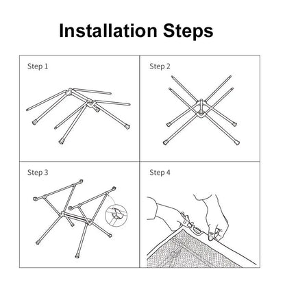 Roll-Up Camping Table – Ultralight Portable Setup