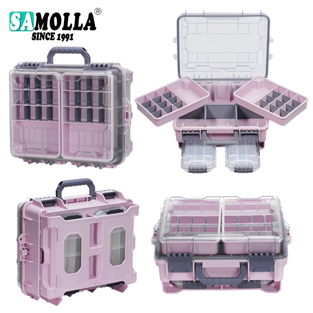 Fishing Tackle Box Waterproof Large Capacity Storage