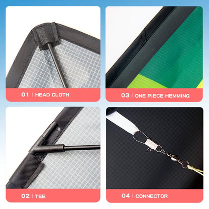 Large Beach Delta Kite with 100m Line – Easy to Fly