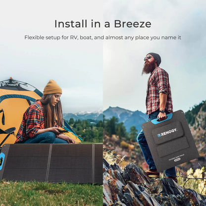 200W Portable Solar Panel for Fast Outdoor Charging