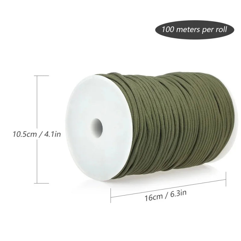 550 Paracord Rope 9-Core for Camping & Survival