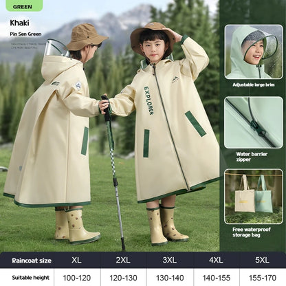 Full Body Rain Poncho with Backpack Protection