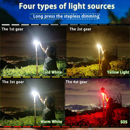 Solar Camping Lantern with Power Bank & Magnetic Mount