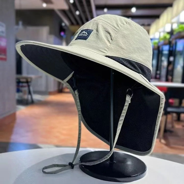 Waterproof Sun Hat with Neck Flap for UV Protection