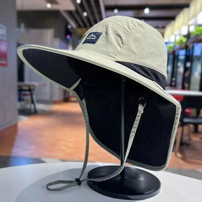 Waterproof Sun Hat with Neck Flap for UV Protection