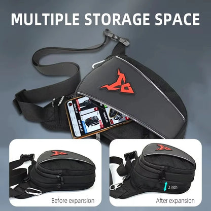 Waterproof Motorcycle Leg Bag for Secure Riding Storage