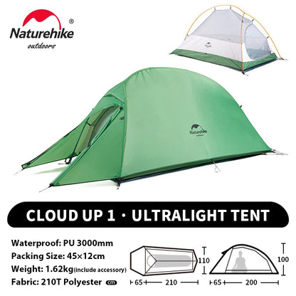 Ultralight Camping Tent Waterproof 2 Person Hiking Shelter