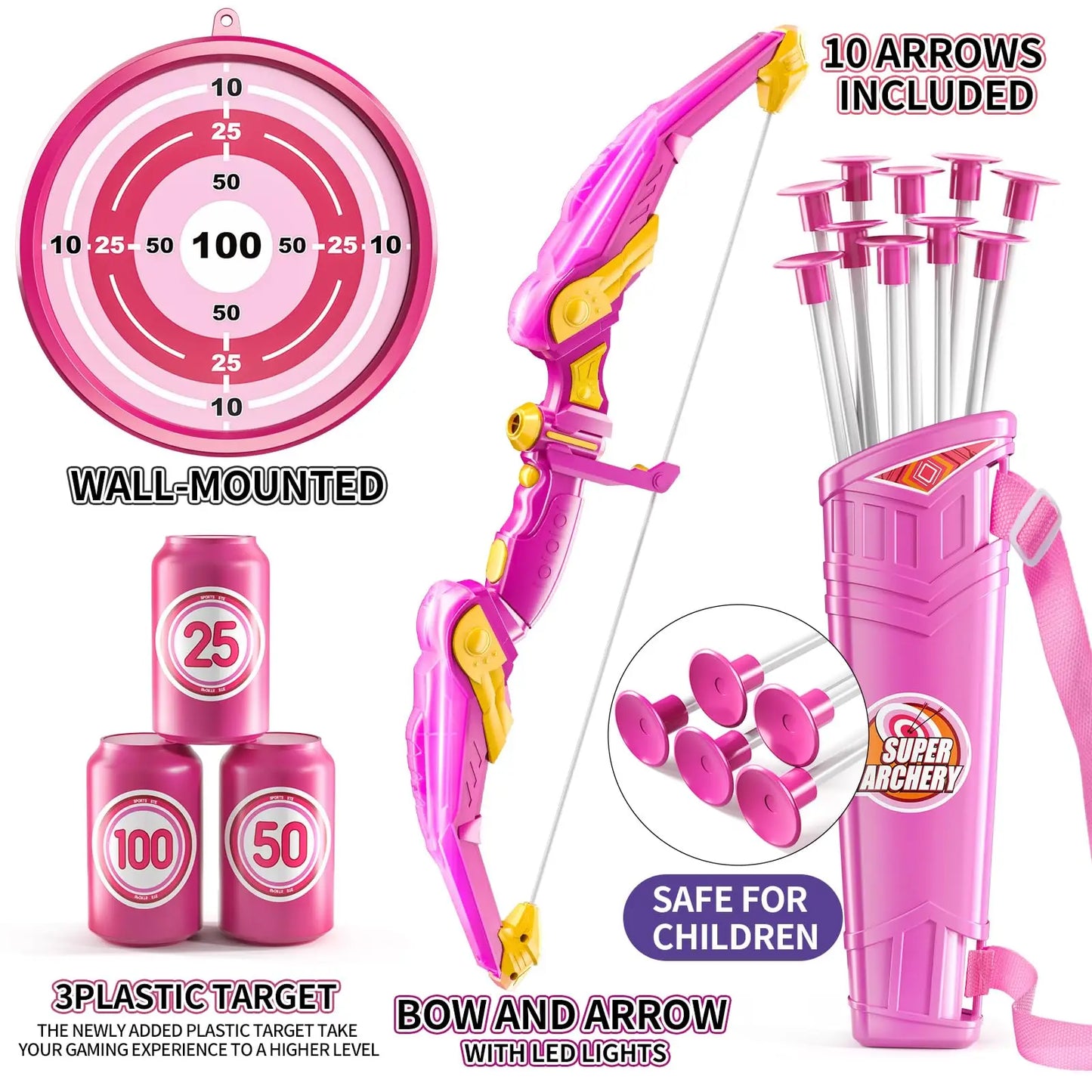 Kids Bow and Arrow Set – Safe Fun Archery Toy