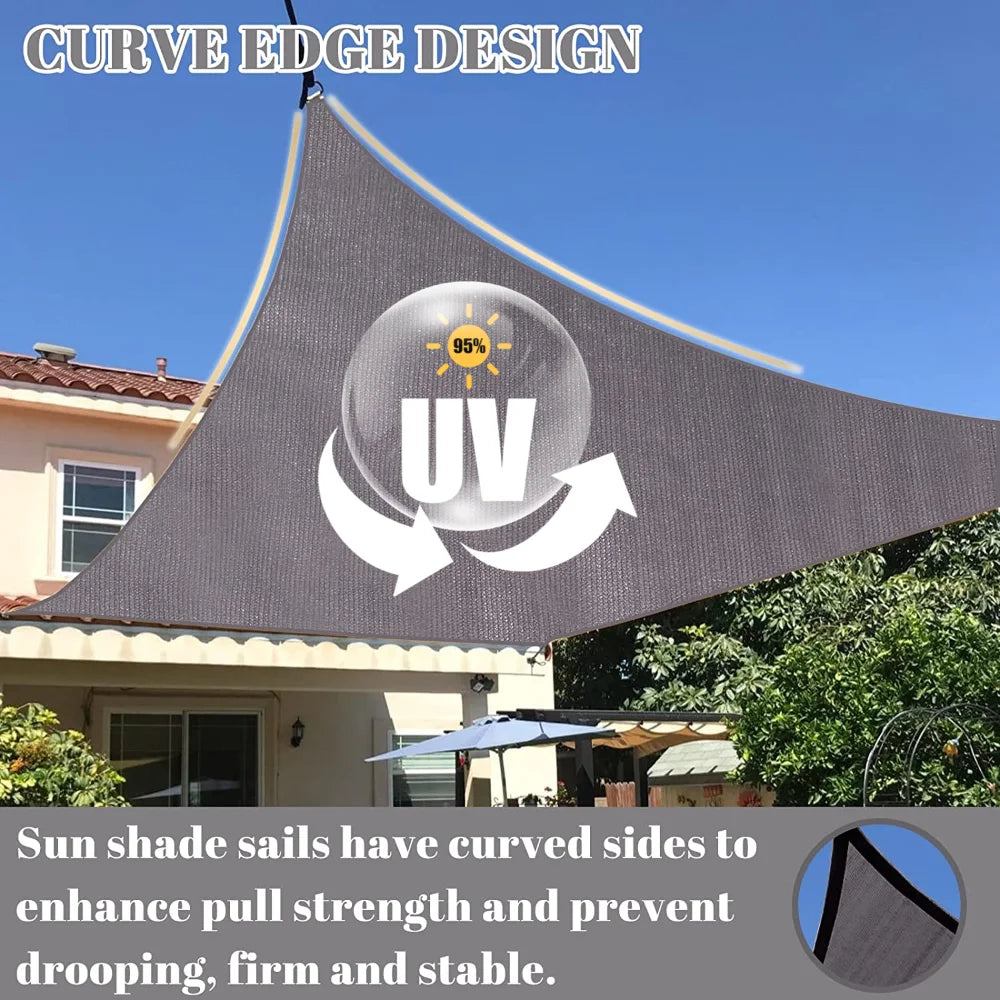 Waterproof Sun Shade Sail Canopy for Outdoor Patio