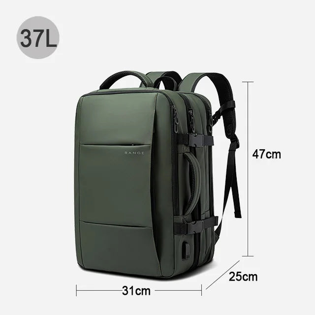 Expandable Laptop Backpack 17.3” Waterproof Large Capacity