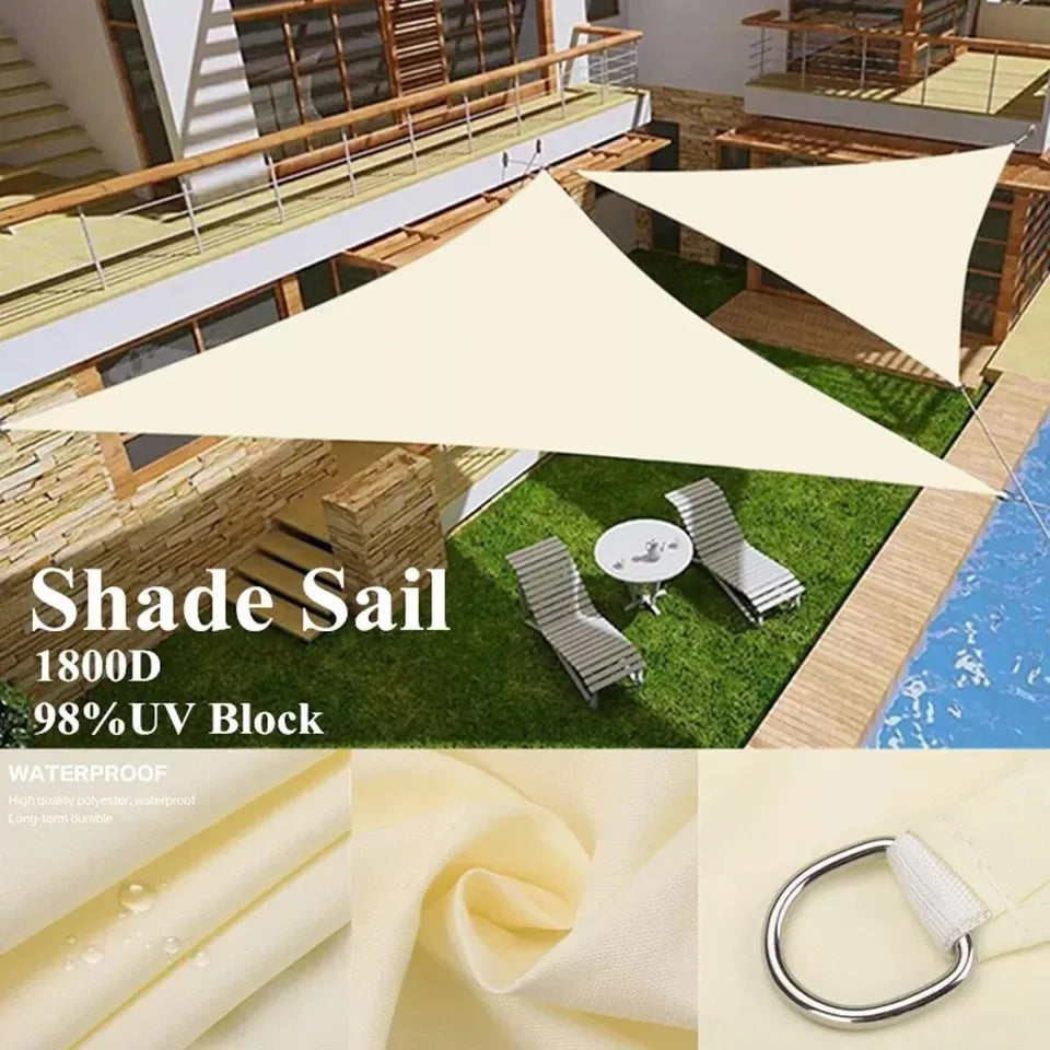 Waterproof Triangle Sun Shade Sail – Outdoor Garden Protection