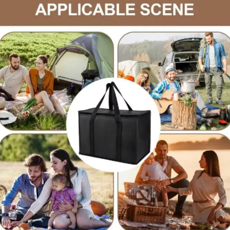 Large Insulated Cooler Bag – Keeps Food Fresh Longer