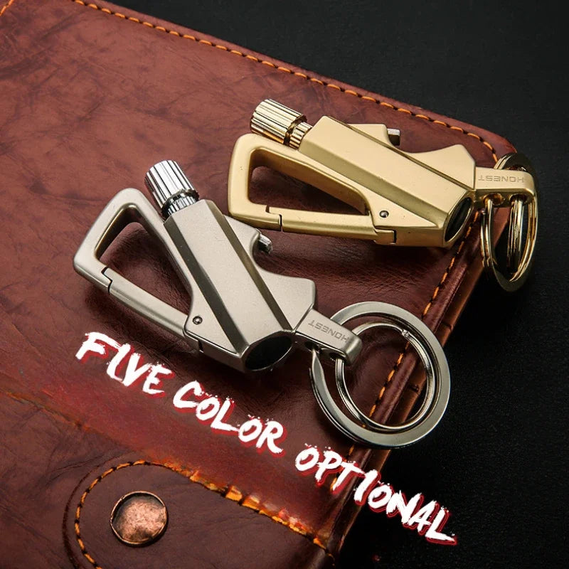 Portable Camping Match Keychain – Metal Fuel Lighter Tool