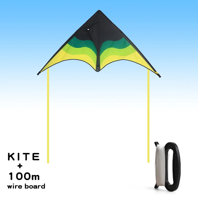 Large Beach Delta Kite with 100m Line – Easy to Fly