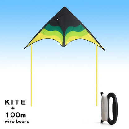 Large Beach Delta Kite with 100m Line – Easy to Fly