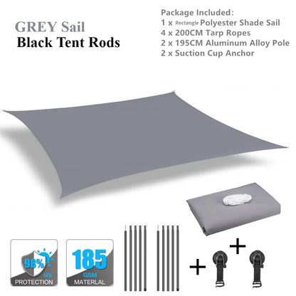 Car Awning Canopy 2x3M Waterproof UV Sun Shelter