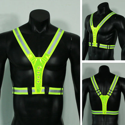LED Reflective Running Vest – High Visibility Safety