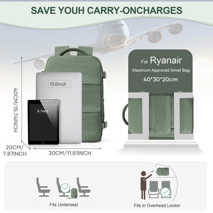 Cabin Travel Backpack 40x30x20 with Laptop Storage