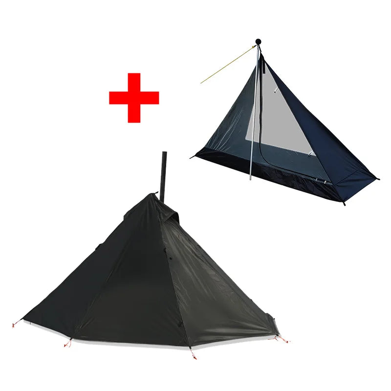 Hot Tent with Stove Jack Ultralight 1 Person Shelter