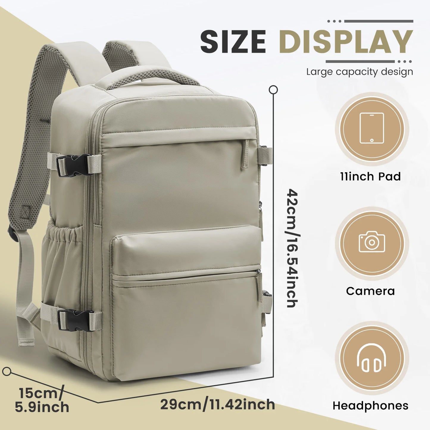 Vacuum Compression Backpack Carry-On Save Space Travel