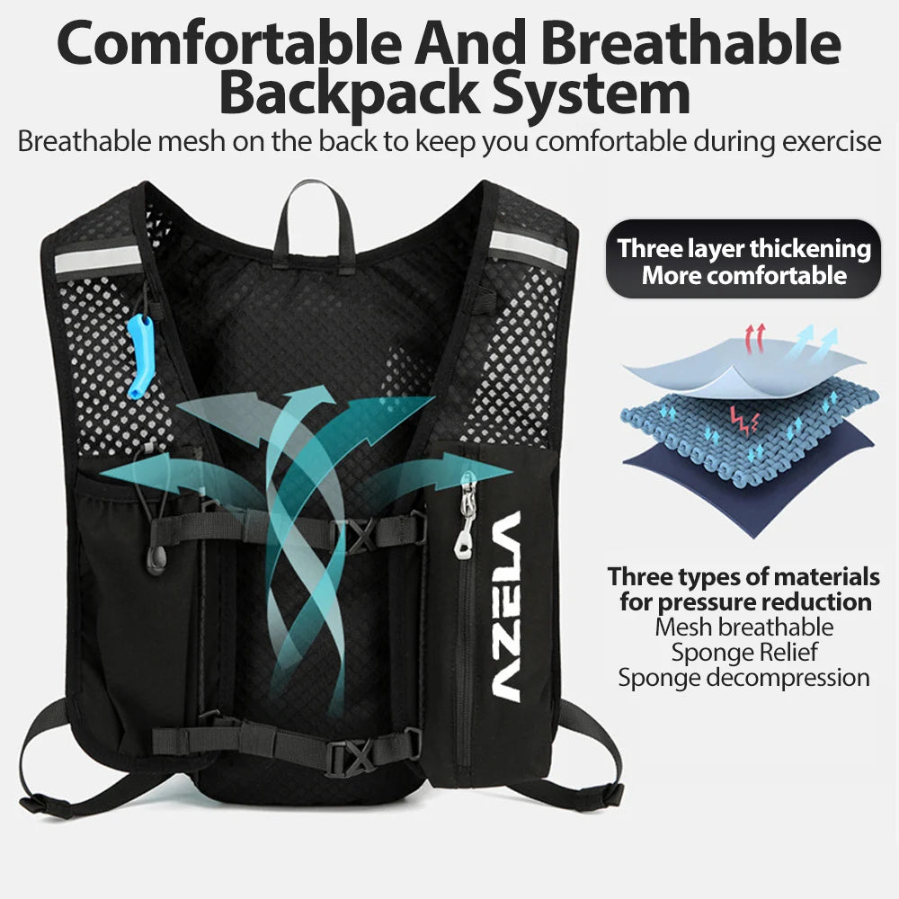 5L Hydration Vest Backpack for Trail Running & Cycling