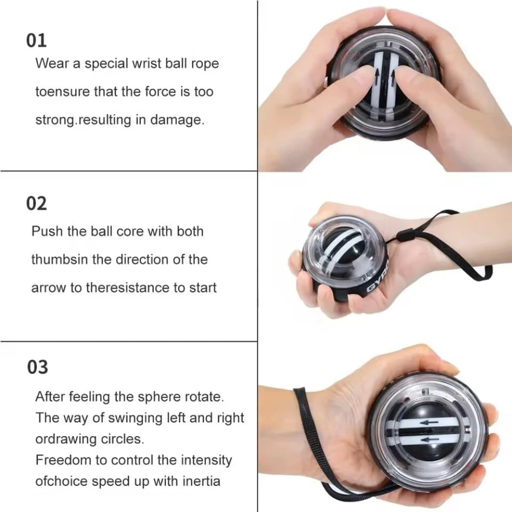 Power Gyro Ball Wrist & Forearm Strengthener
