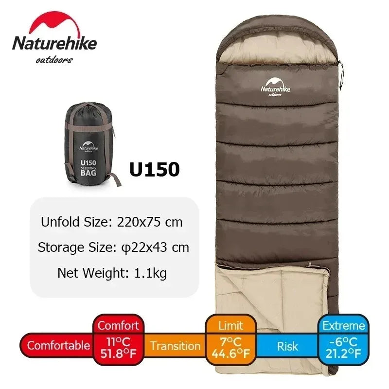 Ultralight Waterproof Cotton Sleeping Bag for Camping Comfort