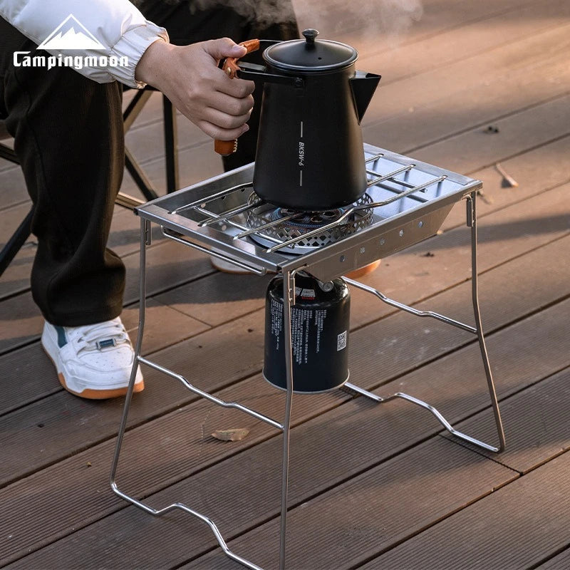 Portable Backpacking Gas Stove for Fast Outdoor Cooking