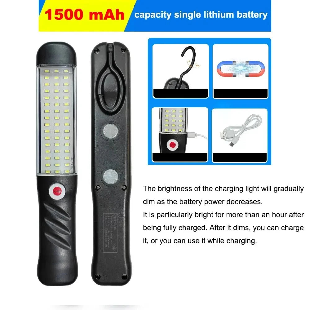Magnetic LED Work Light for Hands-Free Repairs