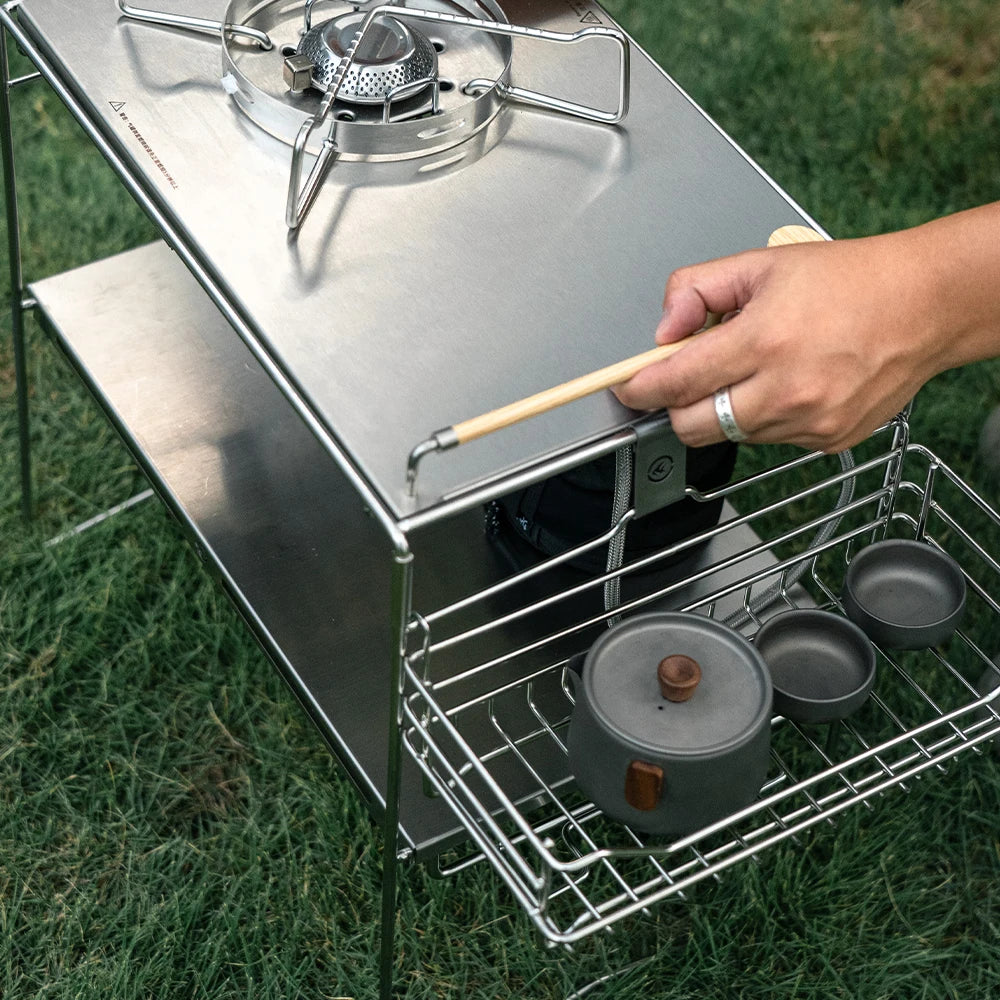 FireMaple IGT Camping Table – Portable Stainless Steel