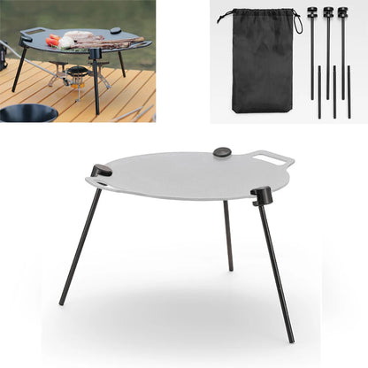 Portable Adjustable BBQ Triangular Grill Bracket Rack