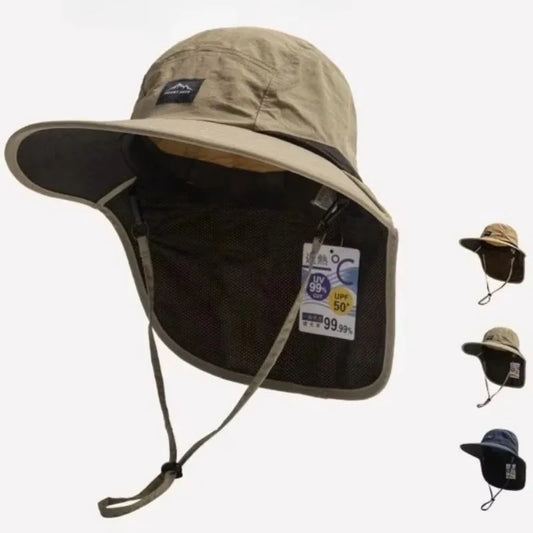 Waterproof Sun Hat with Neck Flap for UV Protection