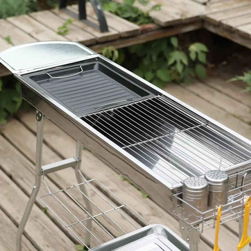Portable Charcoal BBQ Grill – Large & Easy Setup