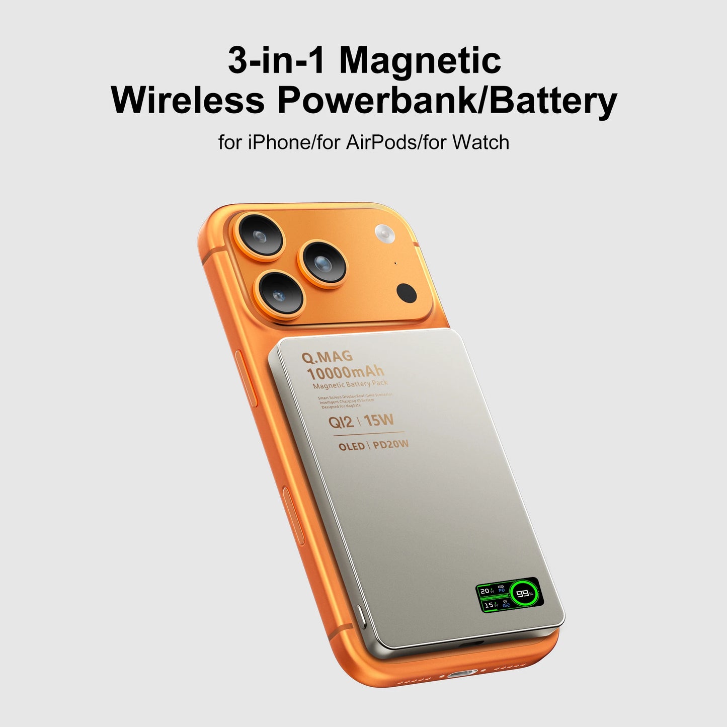 Magnetic Wireless Power Bank Fast Charging 10000mAh
