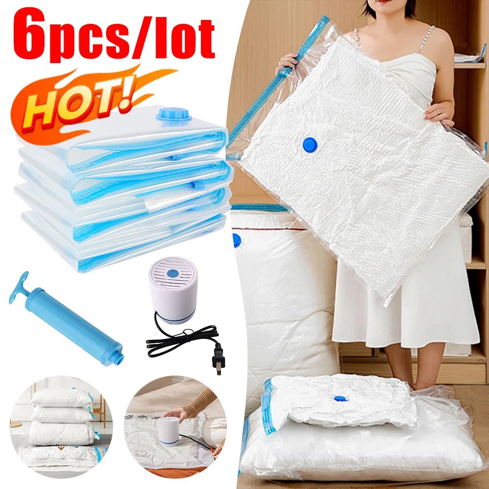 Folding Vacuum Storage Bags – Space-Saving Organizer
