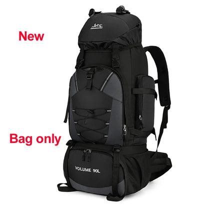 90L Hiking Backpack Waterproof Large Capacity Trekking