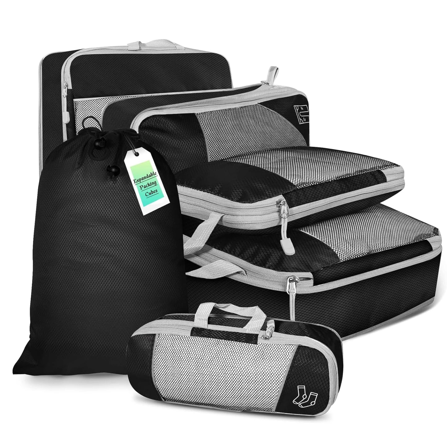 Compression Packing Cubes Set – Maximize Space & Organize
