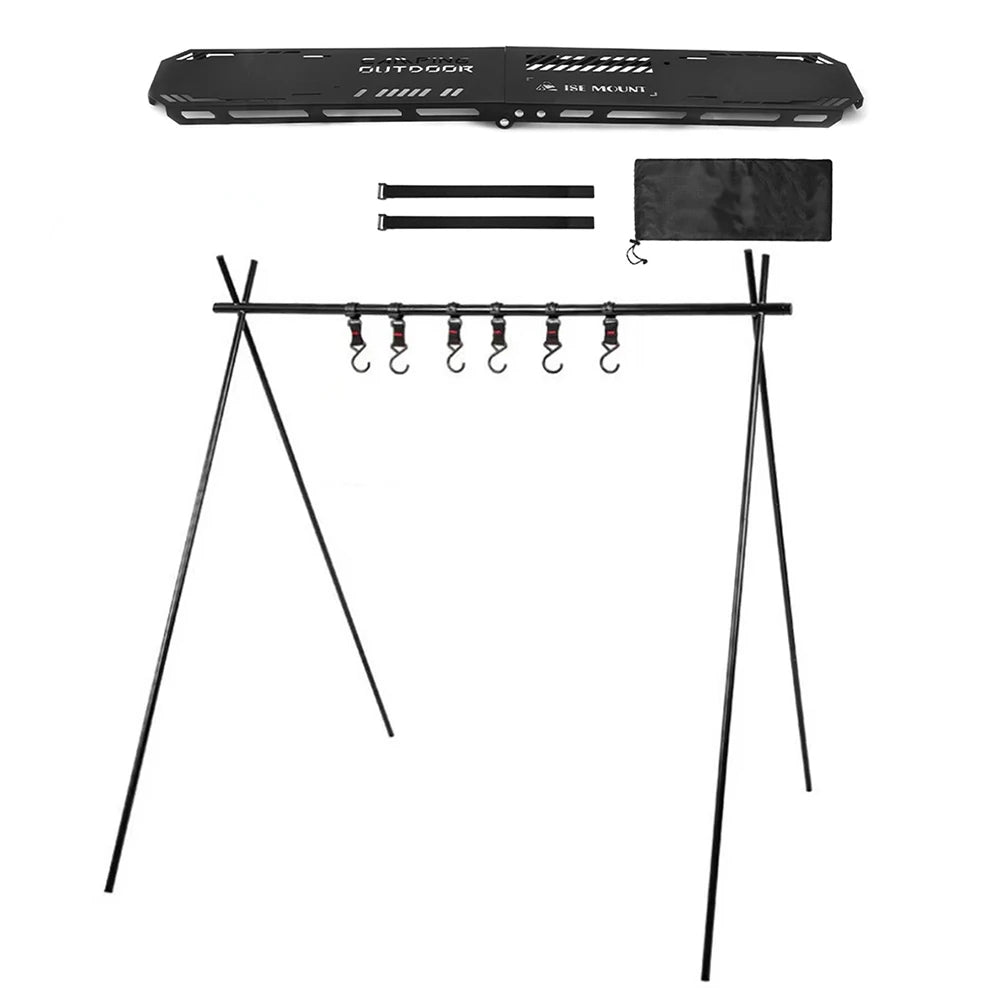 Camping Hanging Rack Foldable Cookware Organizer