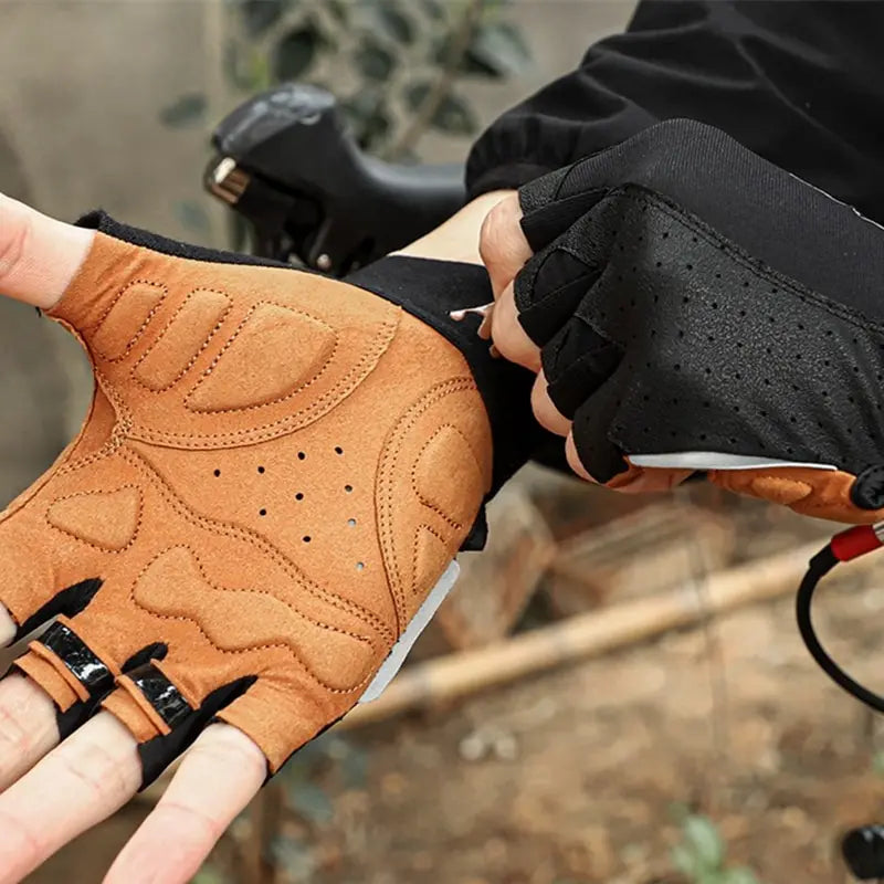 Half Finger Cycling Gloves for Men & Women – Shock Absorbing Comfort
