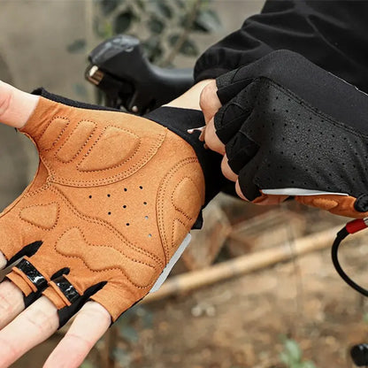 Half Finger Cycling Gloves for Men & Women – Shock Absorbing Comfort