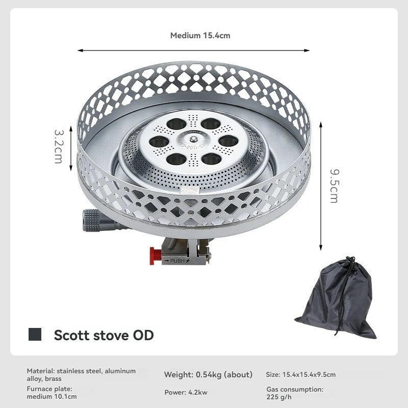 Portable Backpacking Gas Stove for Fast Outdoor Cooking