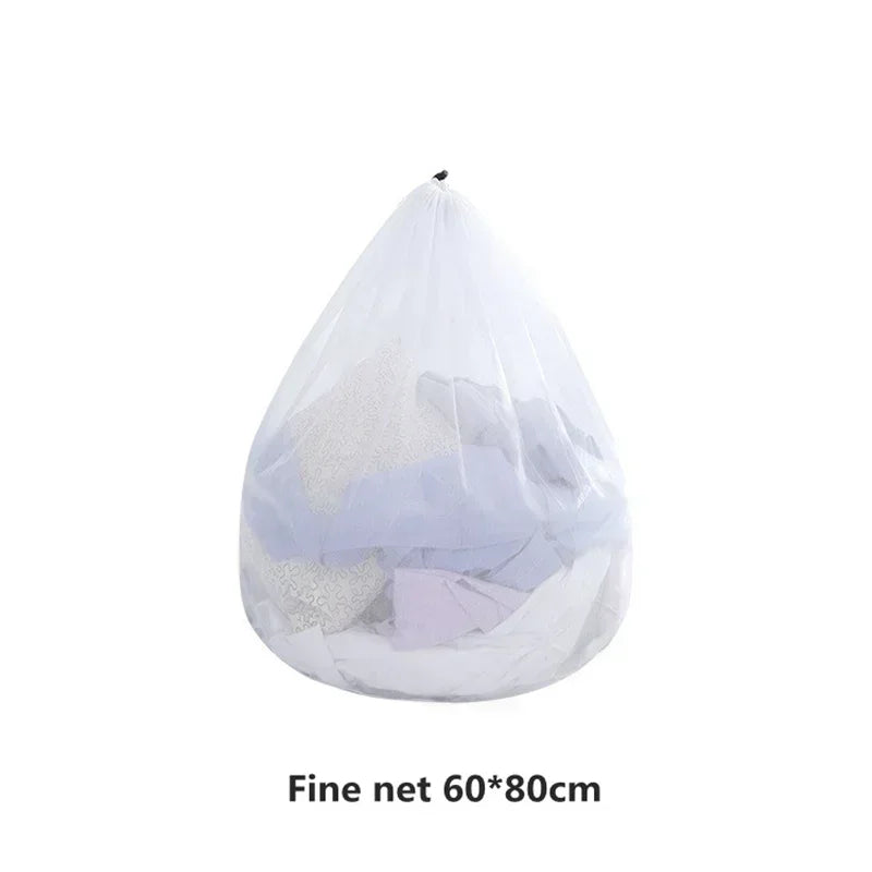Mesh Laundry Bag Drawstring Large Capacity Organizer