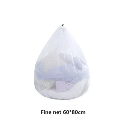 Mesh Laundry Bag Drawstring Large Capacity Organizer