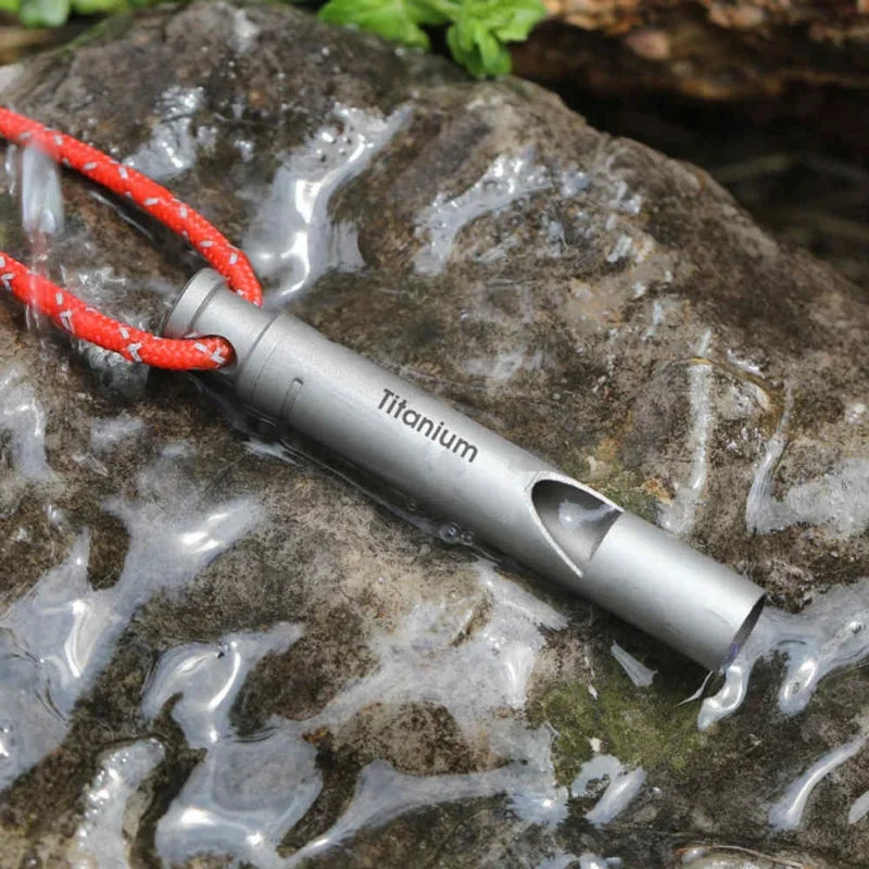Ultralight Titanium Emergency Survival Whistle