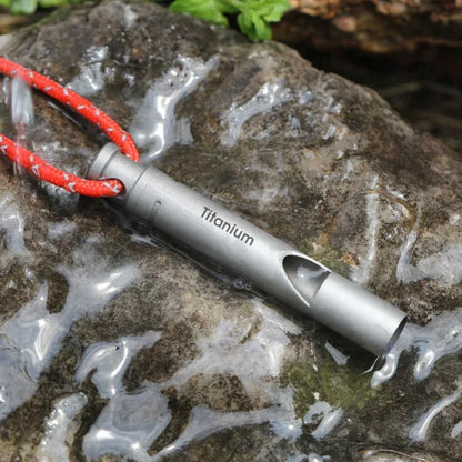 Ultralight Titanium Emergency Survival Whistle