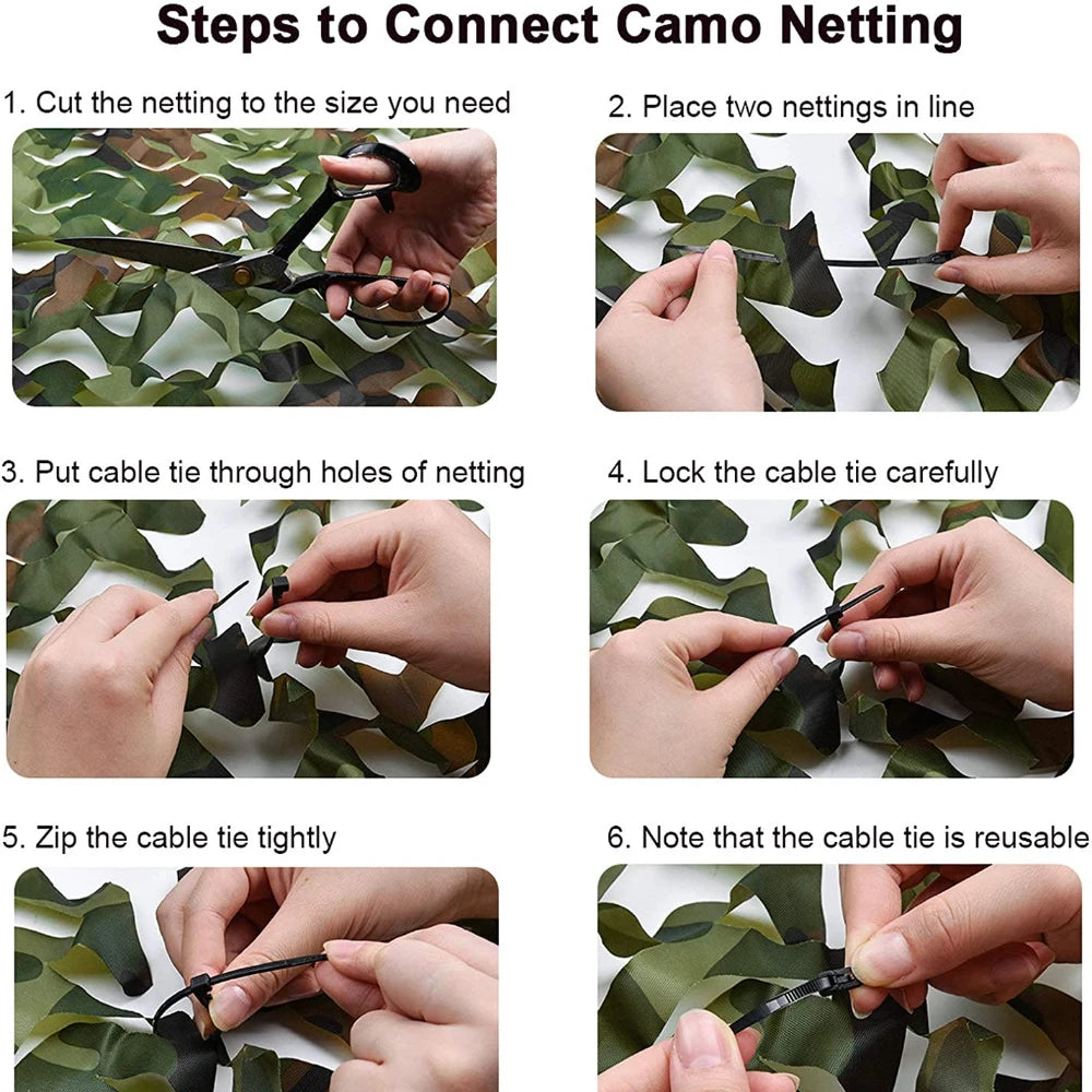 Camouflage Netting for Hunting & Camping – Durable Sunshade