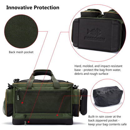 Fishing Tackle Shoulder Bag Waterproof Gear Storage