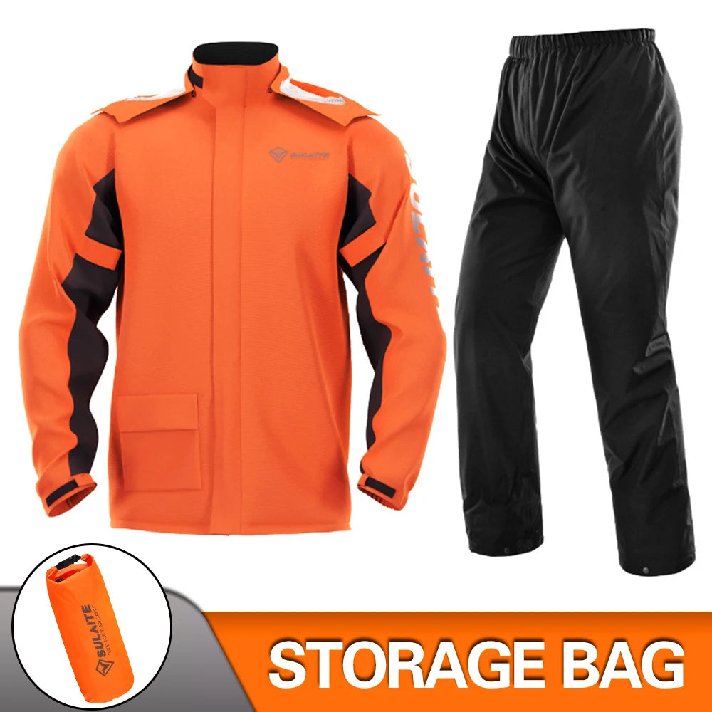 Waterproof Motorcycle Rain Suit for All-Weather Riding