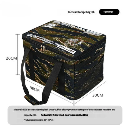 Waterproof Camping Storage Bag 40L Foldable Organizer