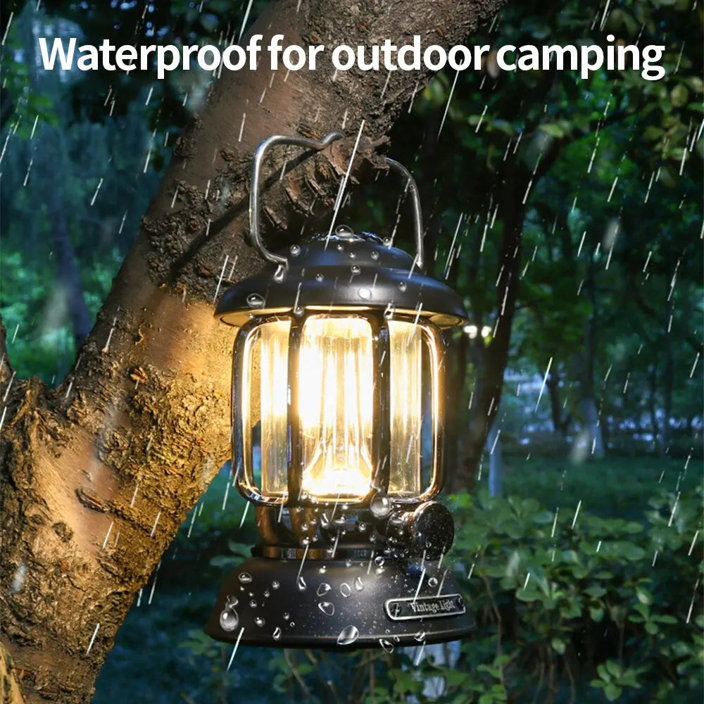 Portable Outdoor Camping Lantern USB Rechargeable Waterproof Light